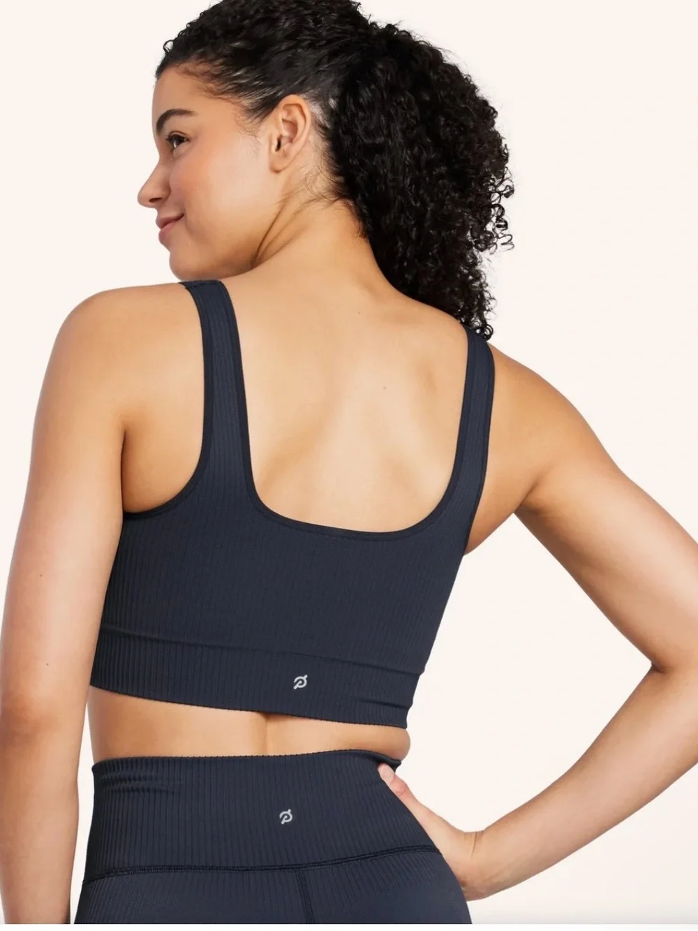 Peloton Seamless Ribbed Bra + High Rise Legging Set – Ink/Navy – XS/S – NWOT